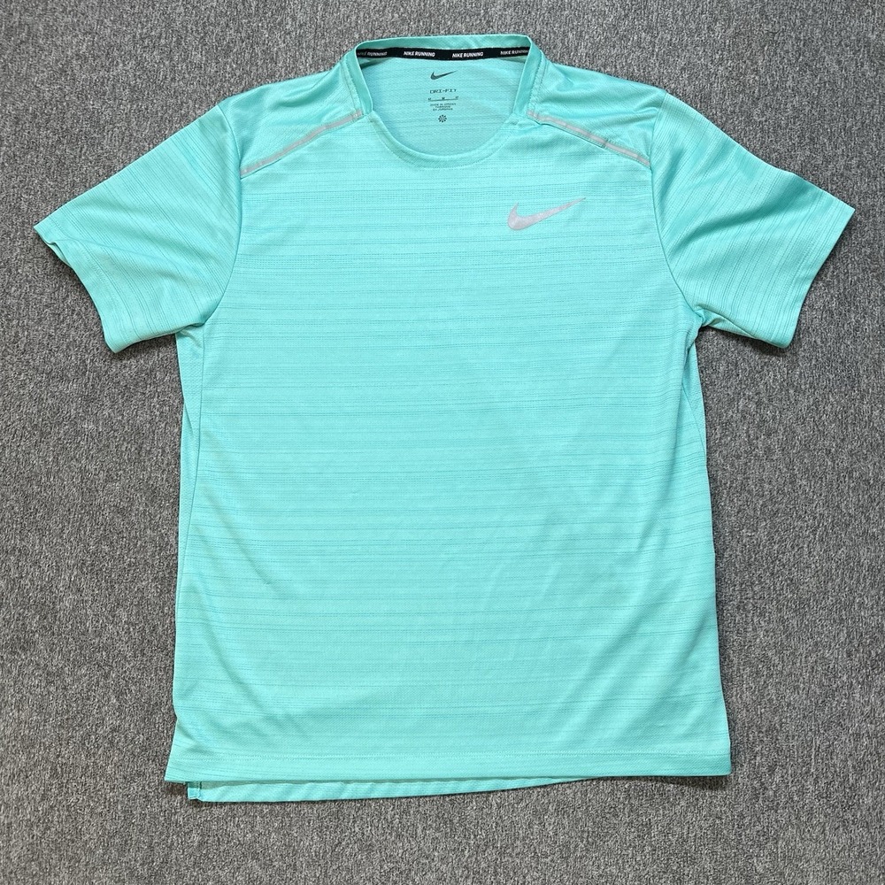 Nike Pro Dri-Fit T-shirt Men's Medium Teal Short Sleeve‎ Polyester Blend (083)